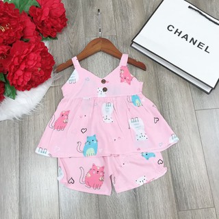Bộ bé gái Lanh Thái hai dây
