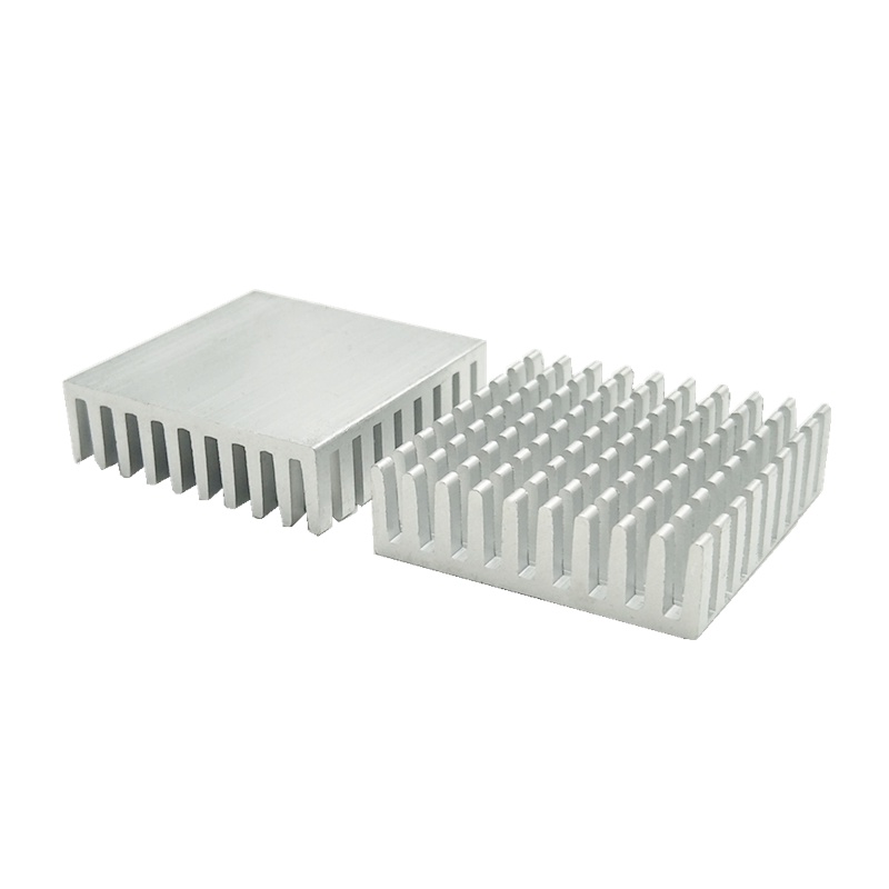 Set 4 Khối Tản Nhiệt Bằng Nhôm Màu Đen Bạc 35 * 35 * 10mm 9827