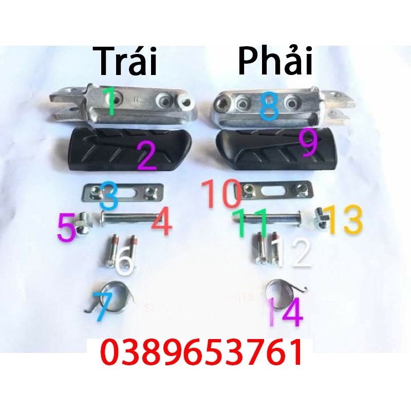 Bộ gác chân trước winner X/Winner V3 kèm pass
