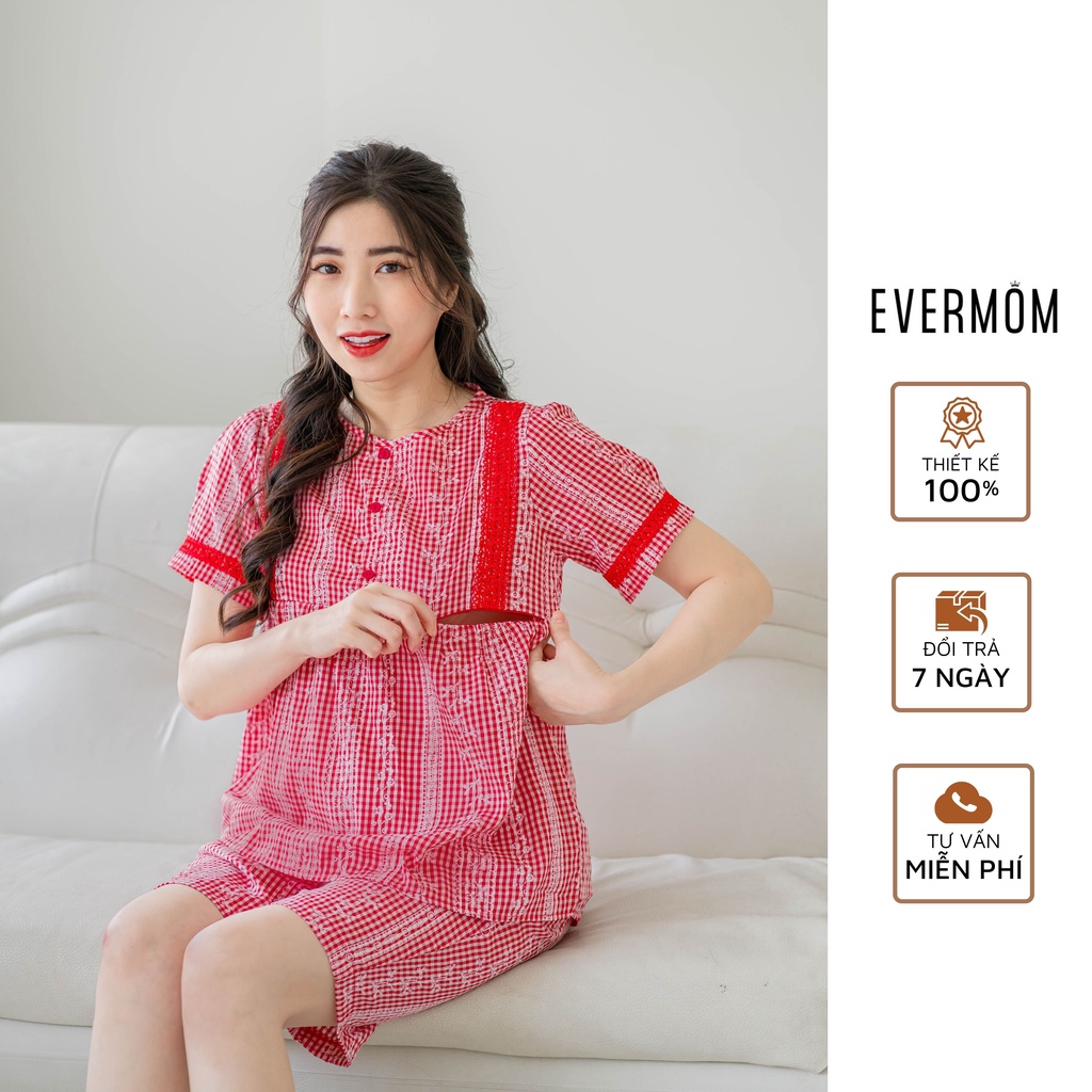 Bộ lững bầu mặc nhà và sau sinh karo kéo khoá cho bé ti