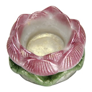 COMBO 6 chân đế nến tealight hoa sen bằng đá poly