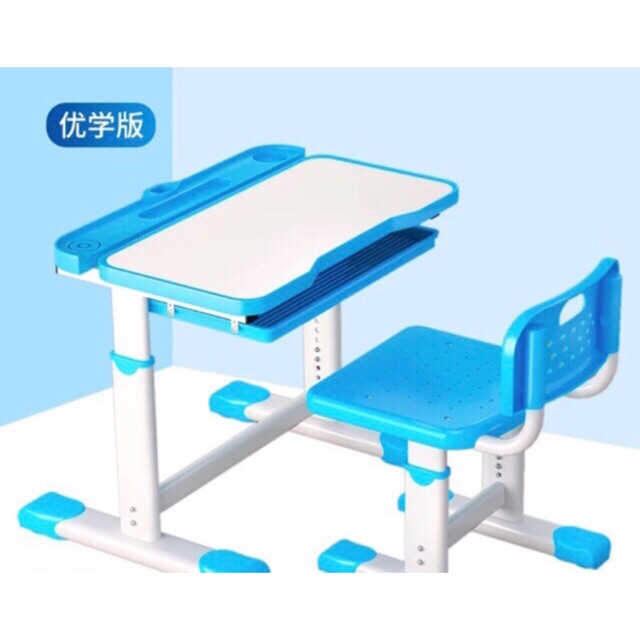 Bàn học chống gù lưng WATCHER-bộ bàn ghế học sinh đa chức năng chất liệu gỗ | BigBuy360 - bigbuy360.vn