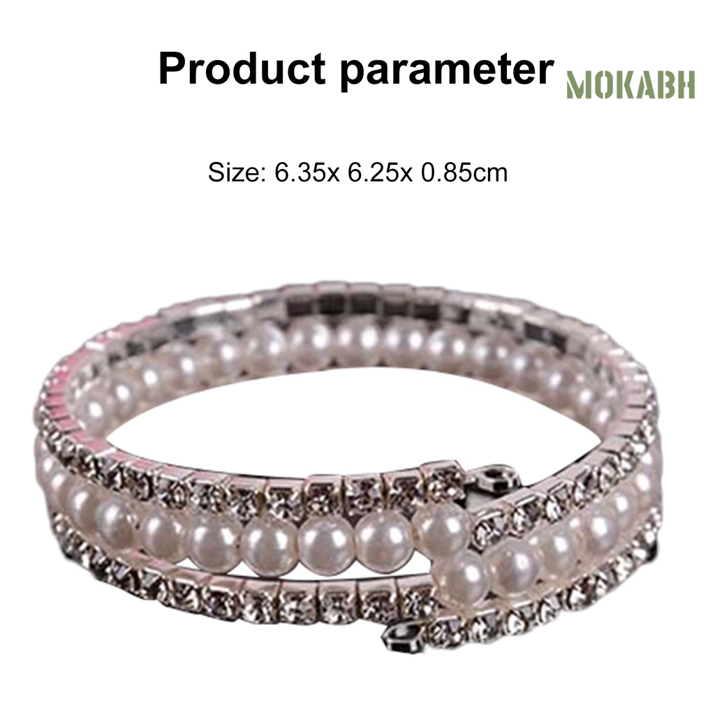 Vòng Tay Chuỗi Hạt Ngọc Trai Và Đá Nhân Tạo Thời Trang Cho Nữ