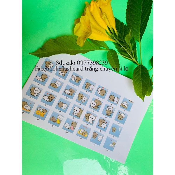 sticker gồm 4 chủ đề nhiều hình ngộ nghĩnh