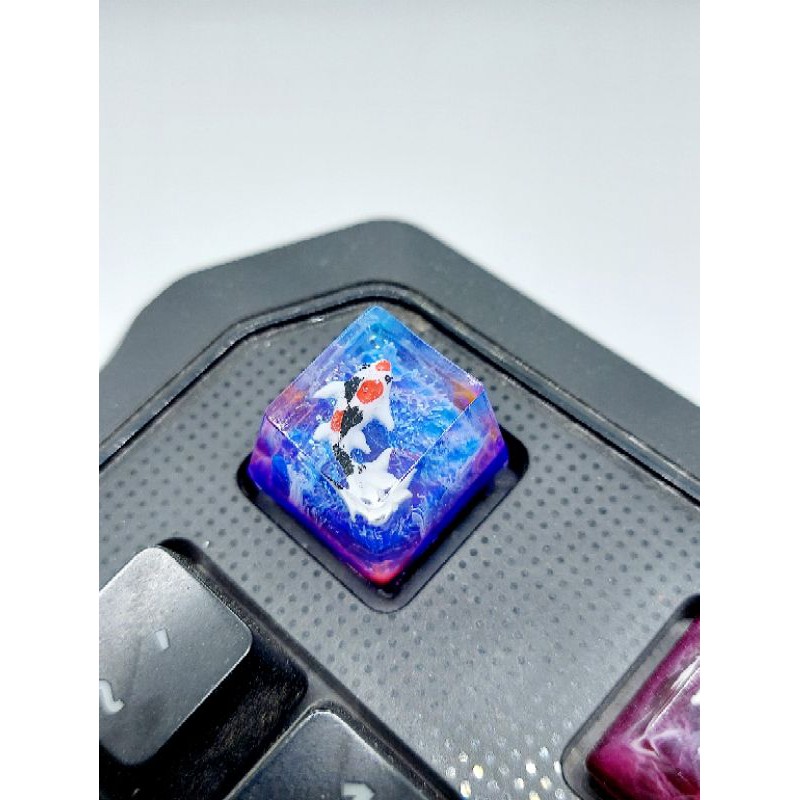 Keycap cá koi sắc màu trang trí bàn phím cơ gaming cute | BigBuy360 - bigbuy360.vn