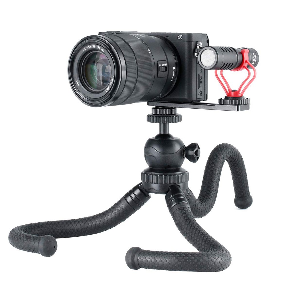 Giá Đỡ Microphone Pt-5 Vlov Cho Máy Ảnh Sony A6400 A6500 A6300 Cho Canon G7x Ii Vlog