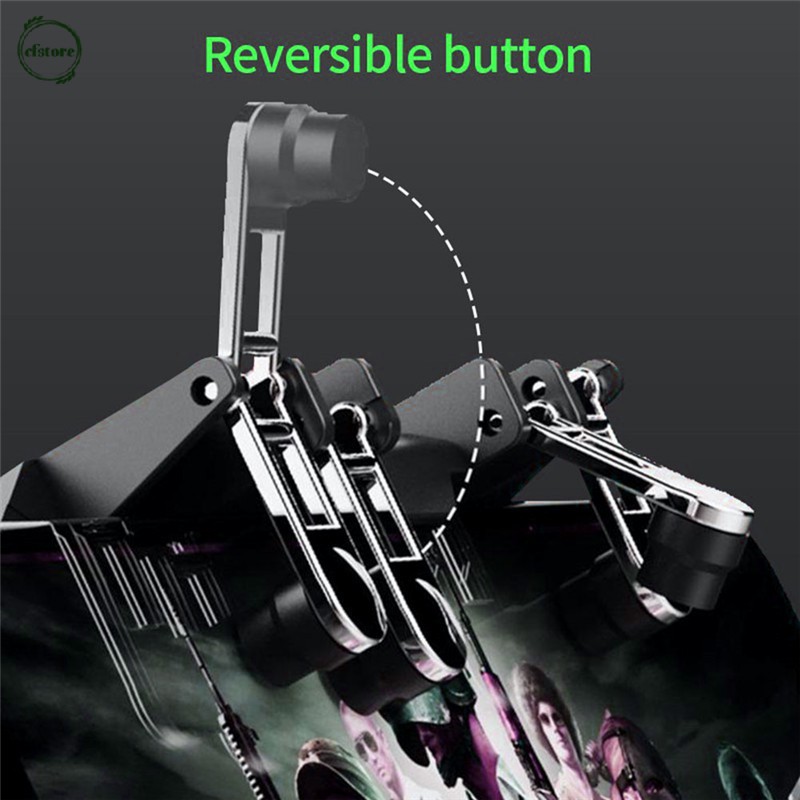 Tay cầm gắn rời tỳ 6 ngón AK66 hỗ trợ chơi game PUBG dành cho điện thoại di động