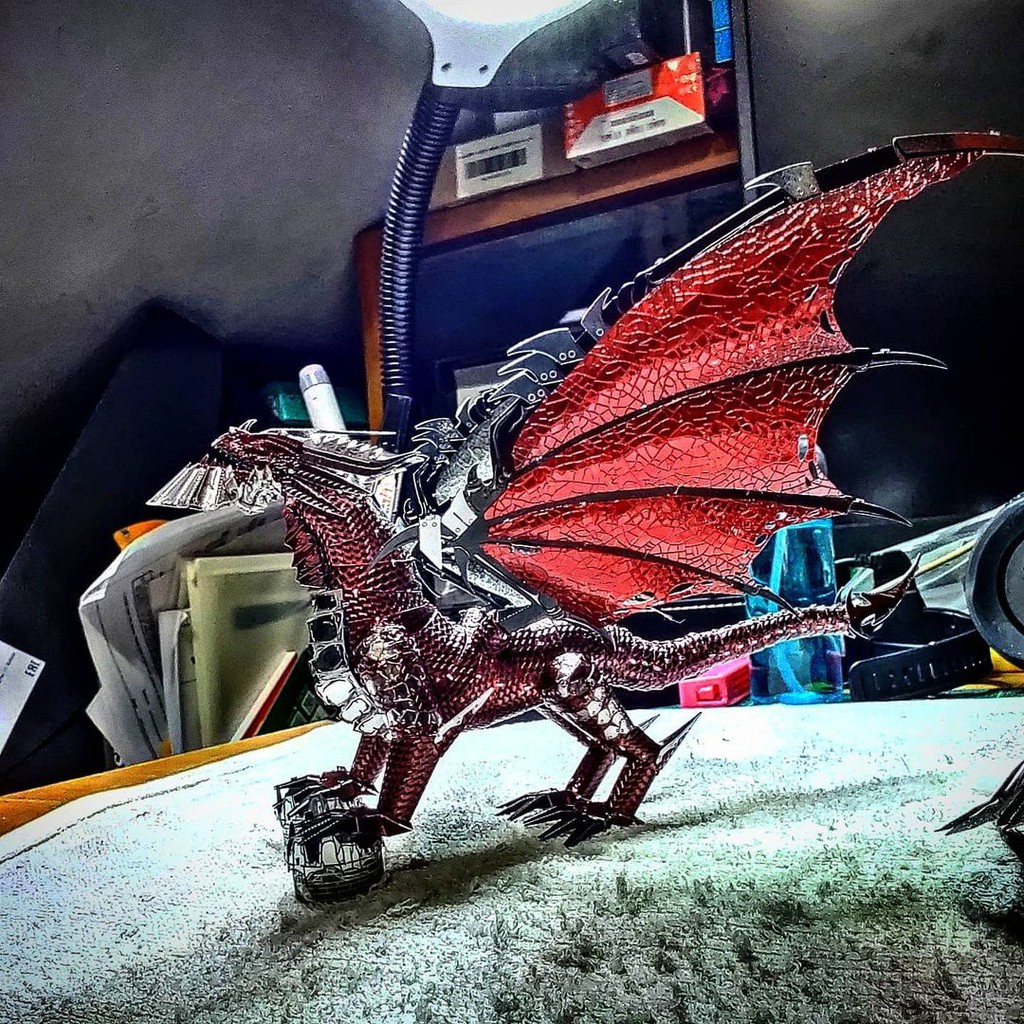 Mô Hình Kim Loại 3D Lắp Ráp Piececool Rồng Đen Deathwing Trong World of Warcraft