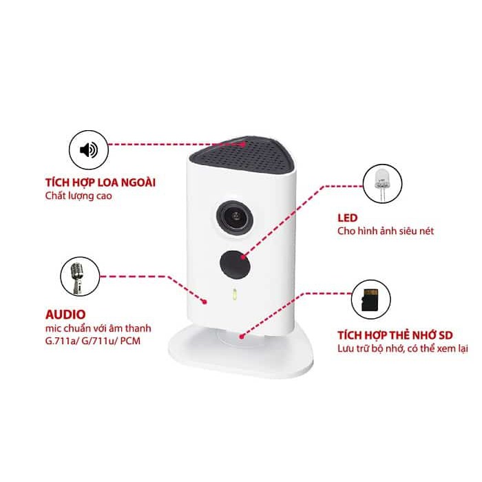 [Mã 229ELSALE hoàn 7% đơn 300K] CAMERA WIFI DAHUA 1.3MP IPC-C15P