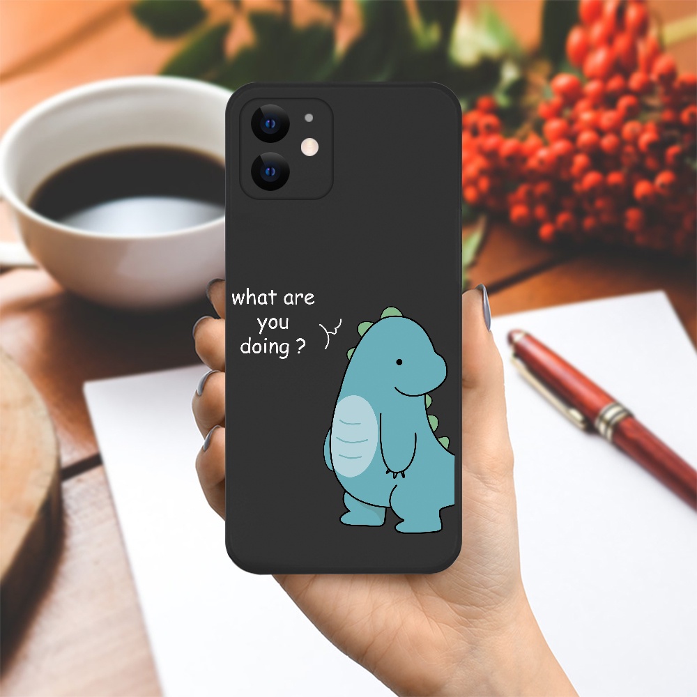 Ốp lưng Vina Case Iphone 6S/6 Plus/7G/8G/X/Xs/11/12/....dẻo cạnh vuông bảo vệ camera hình Khủng long