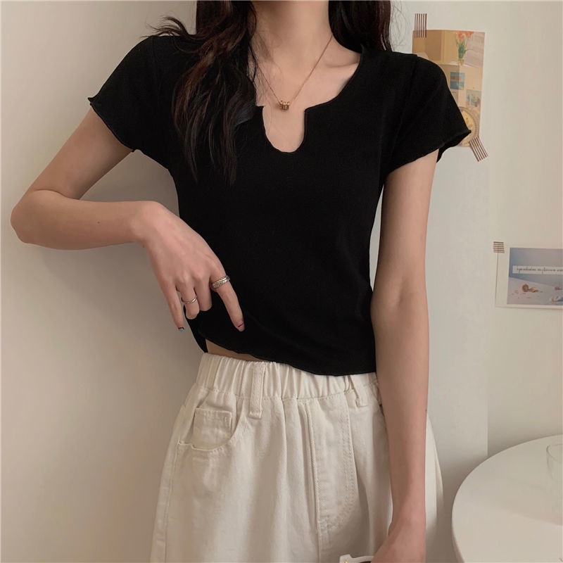 Áo Thun Tay Ngắn Thiết Kế Mới Thời Trang Mùa Hè Dành Cho Nữ