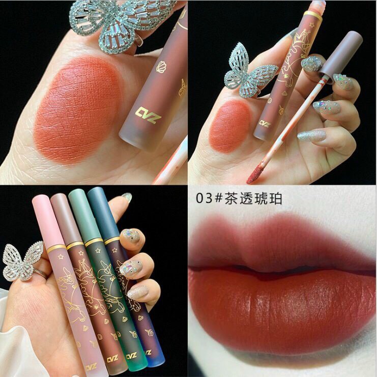Set Son Kem Kỳ Lân, Son Unicorn Lip CVZ Set 4 Cây dễ thương hàng nội địa Trung Chính Hãng 😍😍 SỈ SL 😍😍😍😍 | Thế Giới Skin Care