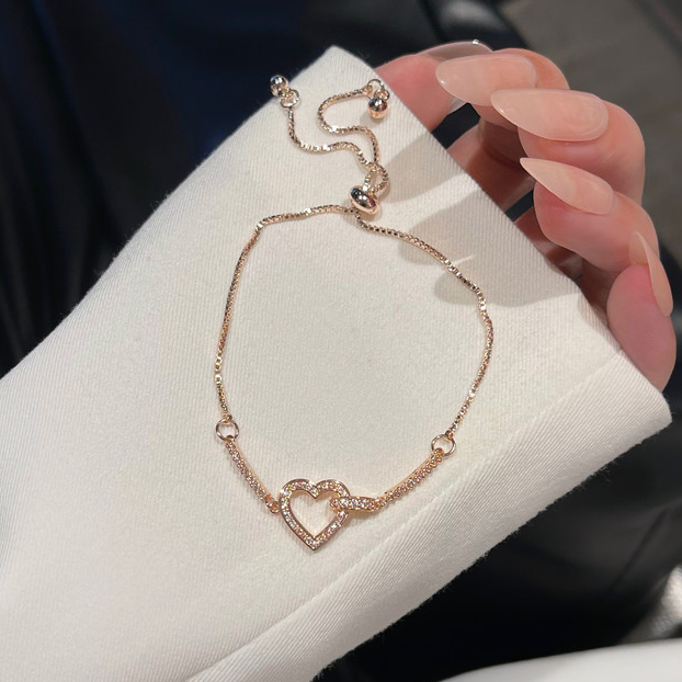 Korean Style Heart Shaped Bracelet For Women