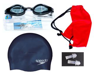 [Bao giá Shopee] Kính bơi PhoenixPN-305 Cao Cấp tặng kèm bịt tai silicon+mũ bơi+ balo rút dây