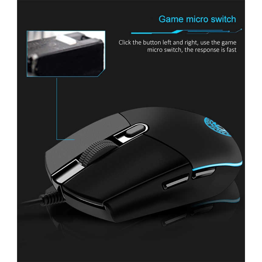 CHUYI chuột Gaming Mouse Optical Ergonomical Mause 3200 DPI Computer Office Game Mice For Dota 2 Gamer Laptop PC