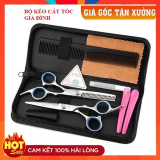 Bộ kéo cắt tóc và tỉa tóc nhật nhập khẩu sắc bén an toàn freelander vq8