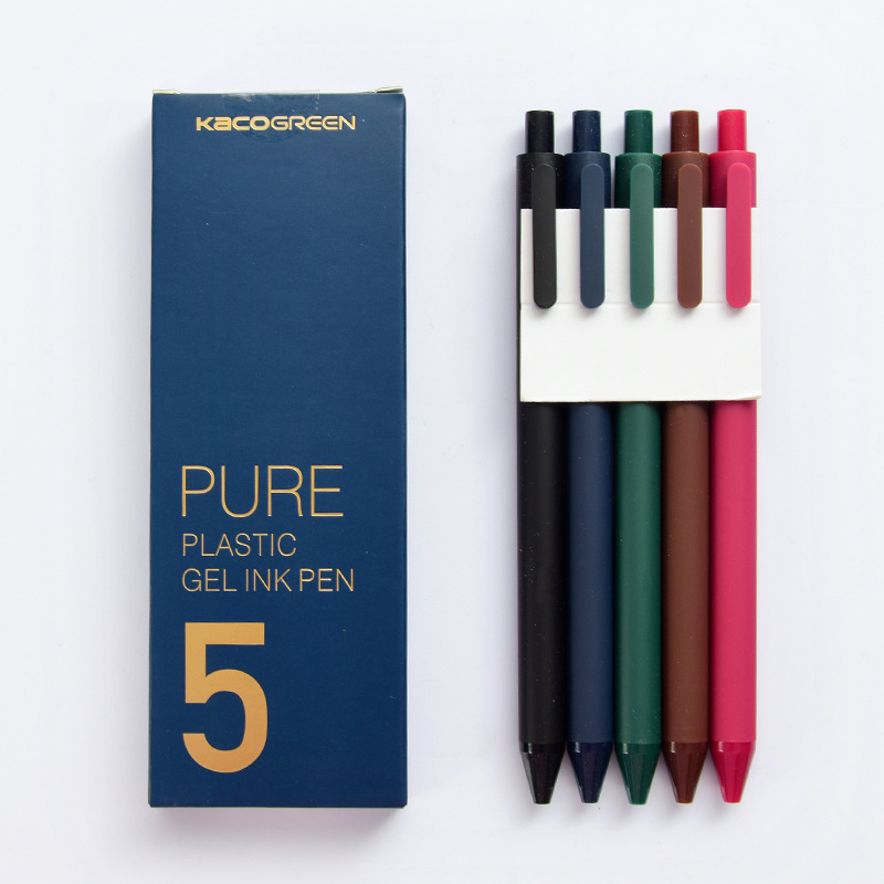 Set 5 Bút Viết Mực Gel Ngòi 0.5mm