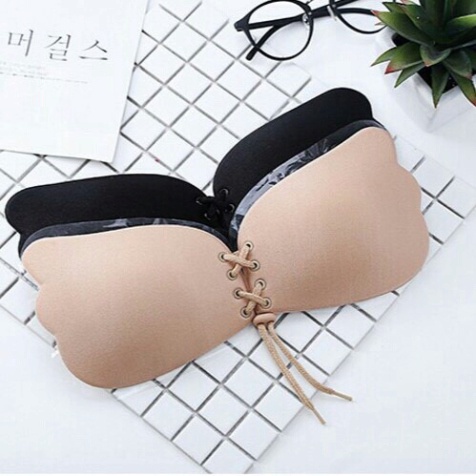 Miếng Dán Ngực 🎀FREESHIP🎀 Áo Ngực Dán Cánh Tiên Dây Rút Tạo Khe 0124 S1MD10 S3