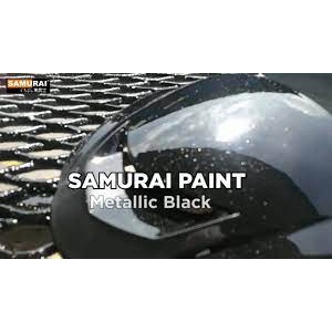 sơn xịt Samurai màu đen ánh kim Japan