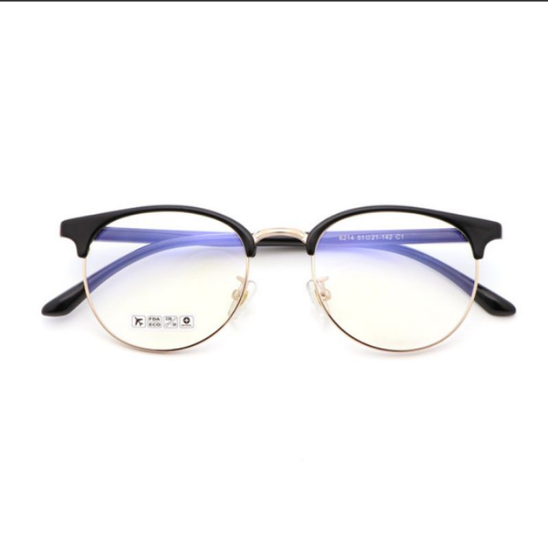 GỌNG KÍNH CẬN TRÒN KIM LOẠI NỮA GỌNG | BigBuy360 - bigbuy360.vn