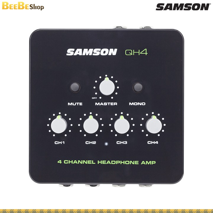 Samson QH4 - Bộ Chia Tai Nghe 4 Cổng Cho Phòng Thu, Khuếch Đại Cao Cấp Headphone Distribution Amplifier