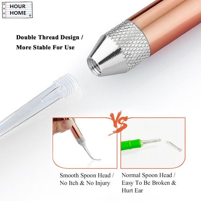 [Hàng mới về] Dụng Cụ Lấy Ráy Tai Có Đèn Chiếu Sáng An Toàn Cho Người Lớn Và Trẻ Em Nhiều Màu Sắc Tùy Chọn