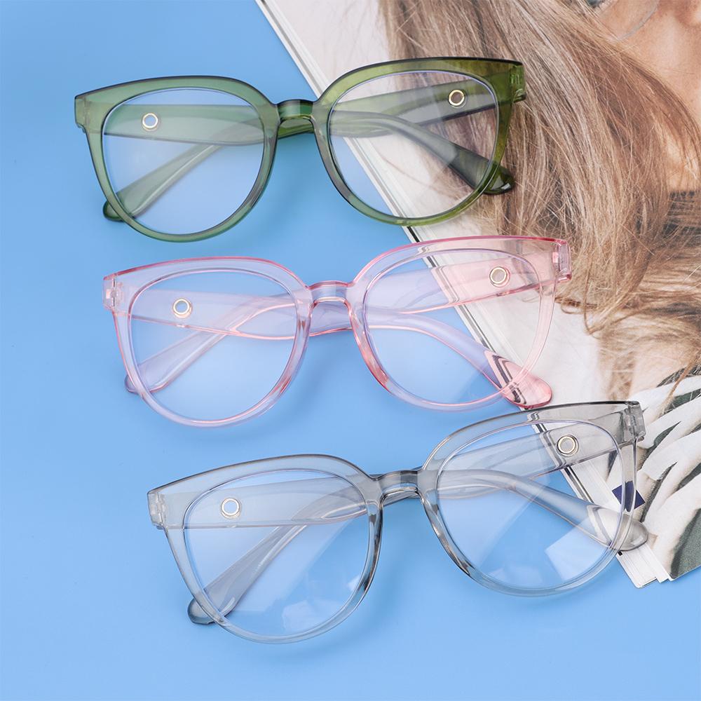PINEVN Mắt Kính Gọng Tròn Siêu Nhẹ Chống Ánh Sáng Xanh Phong Cách Vintage Thời Trang
