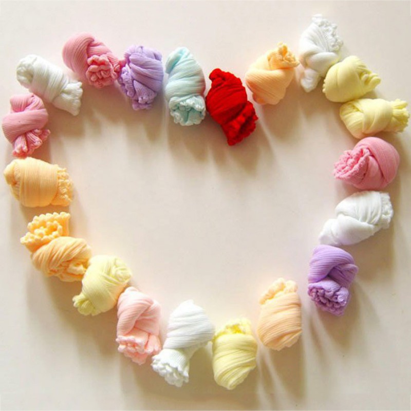 Vớ cotton màu sắc ngẫu nhiên dễ thương cho bé