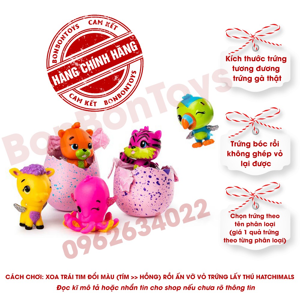 Trứng Hatchimals các phiên bản/mùa khác nhau - đồ chơi chính hãng cho bé BonBonToys