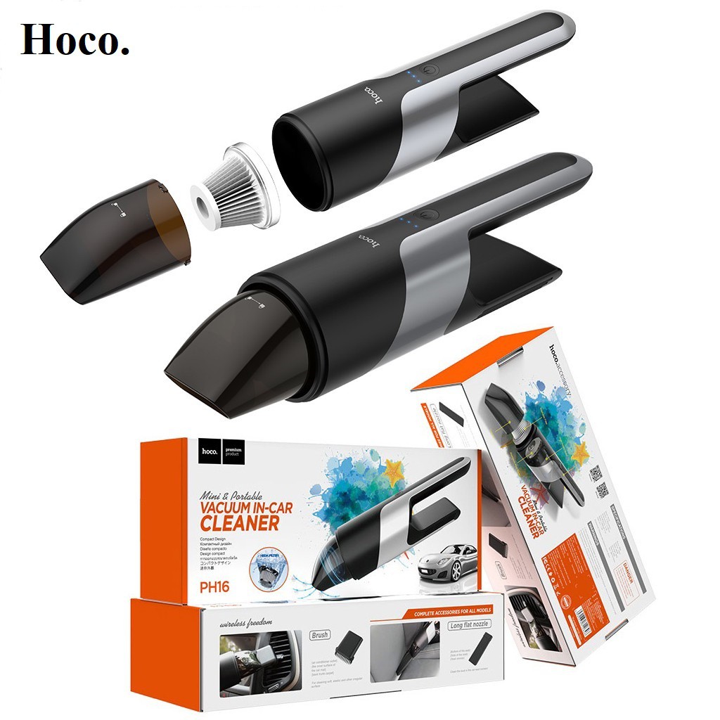 Máy hút bụi cầm tay mini xe hơi PH16 Hoco Chính Hãng Siêu sạch | BigBuy360 - bigbuy360.vn