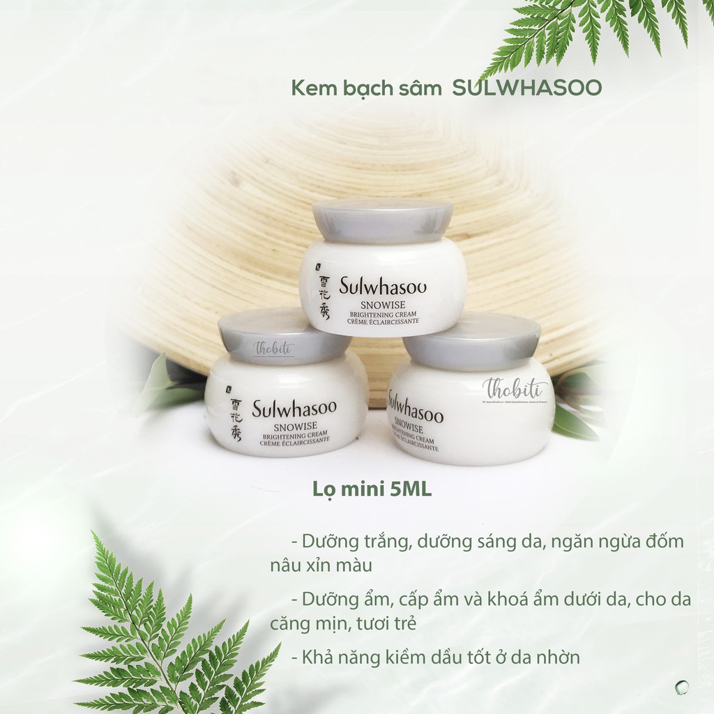 Kem Dưỡng Ẩm Trắng Da Cao Cấp Sulwhasoo Snowise Brightening Cream 5ml