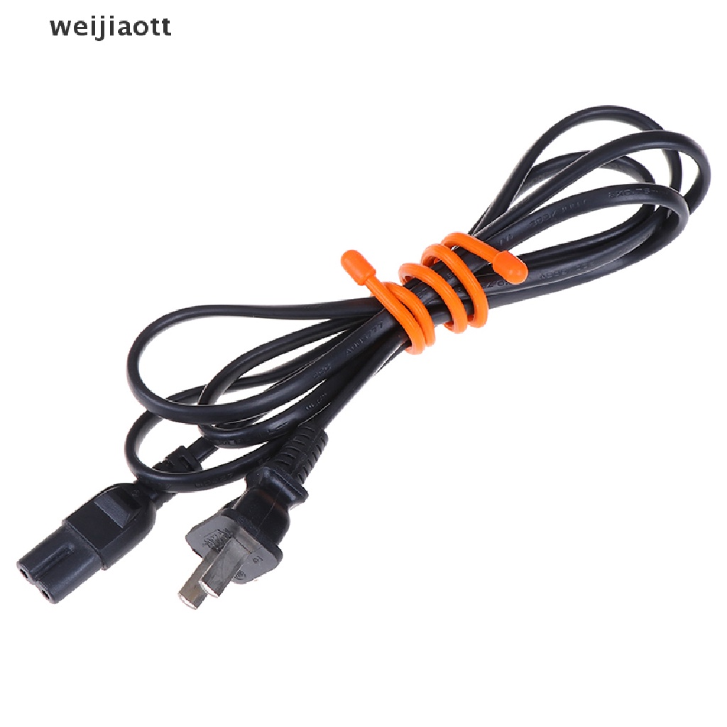 weijiaott 5Pcs 3''6''12&quot; reusable magic rubber twist ties cable wire tie organizer WT