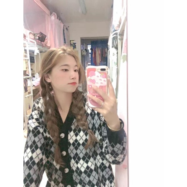 Áo len Cadigan caro quả trám ba màu Uzzang mềm mịn dày dặn hàng đẹp