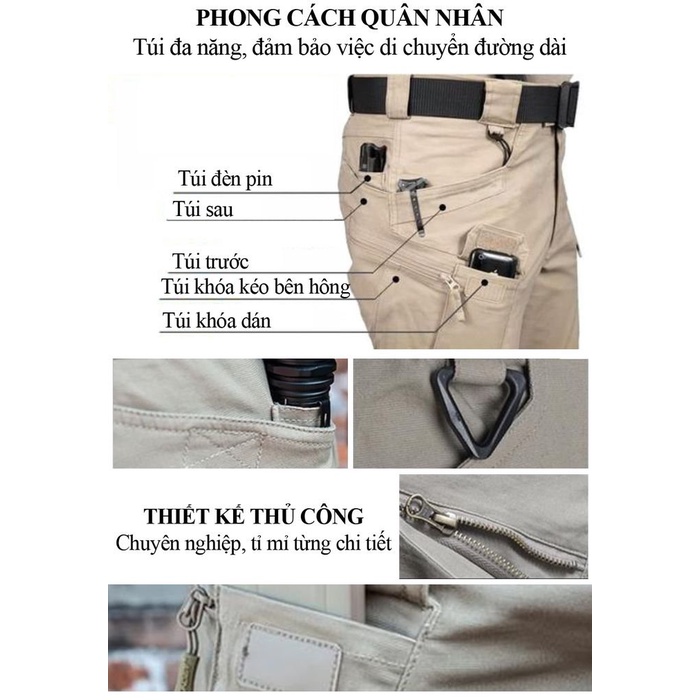 Quần Kaki nam,Quần kaki túi hộp nam chất liệu kaki cotton bền bỉ thấm hút mồ hôi tốt style bụi bặm