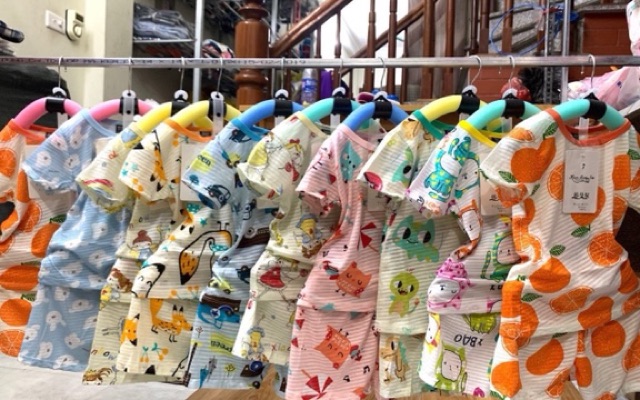 Combo 5 bộ cotton sợi tre cho bé(8-25kg)