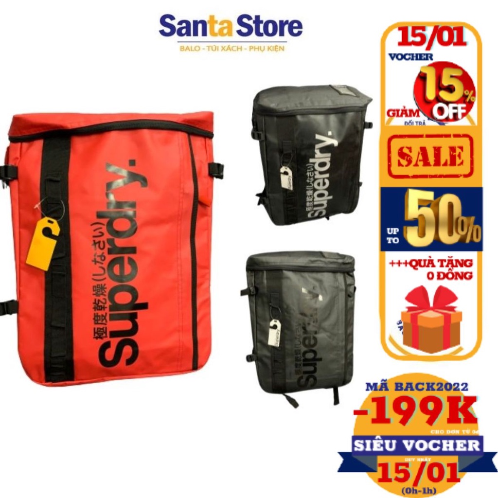 Balo nam laptop chống nước FUSE BOX backpack ba lô du lịch phượt đi làm công sở thời trang cao cấp SANTA STORE
