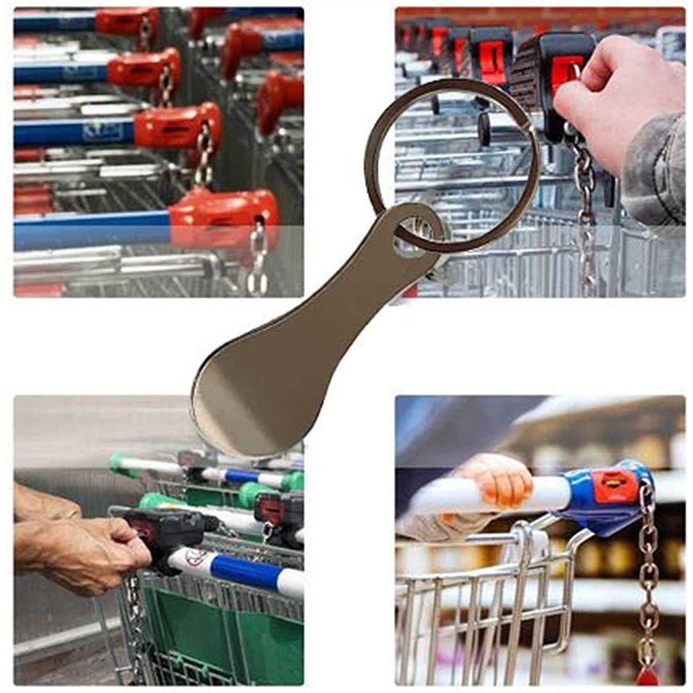Móc Khóa Xe Đẩy Mua Sắm Bằng Hợp Kim Nhôm