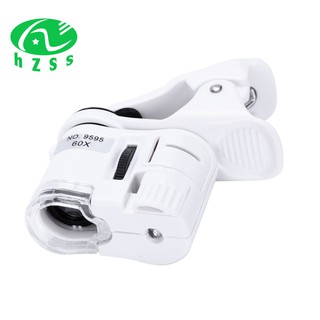 Kính lúp mini 60x có đèn LED hình chữ U H4