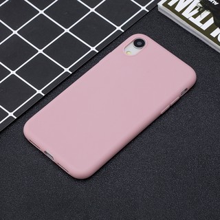 Ốp lưng điện thoại bằng TPU mềm màu trơn dành cho iPhone XR X Xs max 6 6s 7 8 Plus
