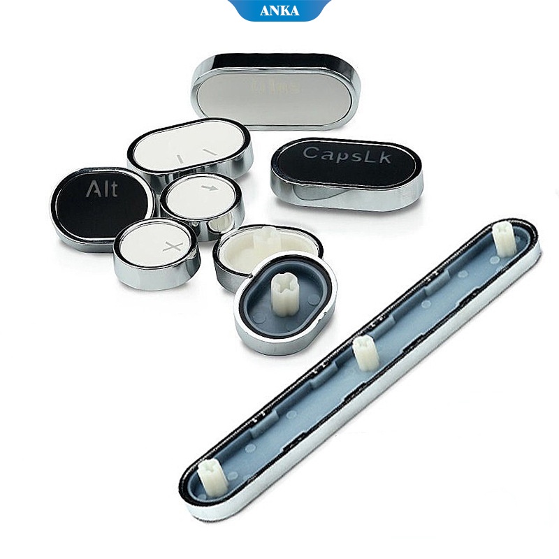 Nắp Bọc Phím Cơ Mạ Điện Hình Tròn 104 Phím Màu Xanh Lá / Đen / Đỏ Phong Cách Punk Cổ Điển Cho Bàn Phím Chơi Game Ordinary