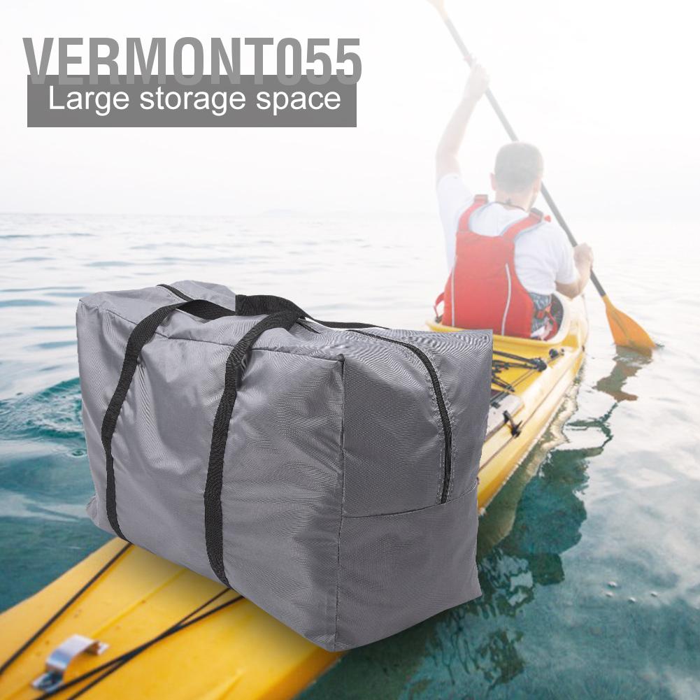 Vermont055 Large Foldable Storage Carry Bag Handbag Accessory for Canoeing Inflatable Boat Gray