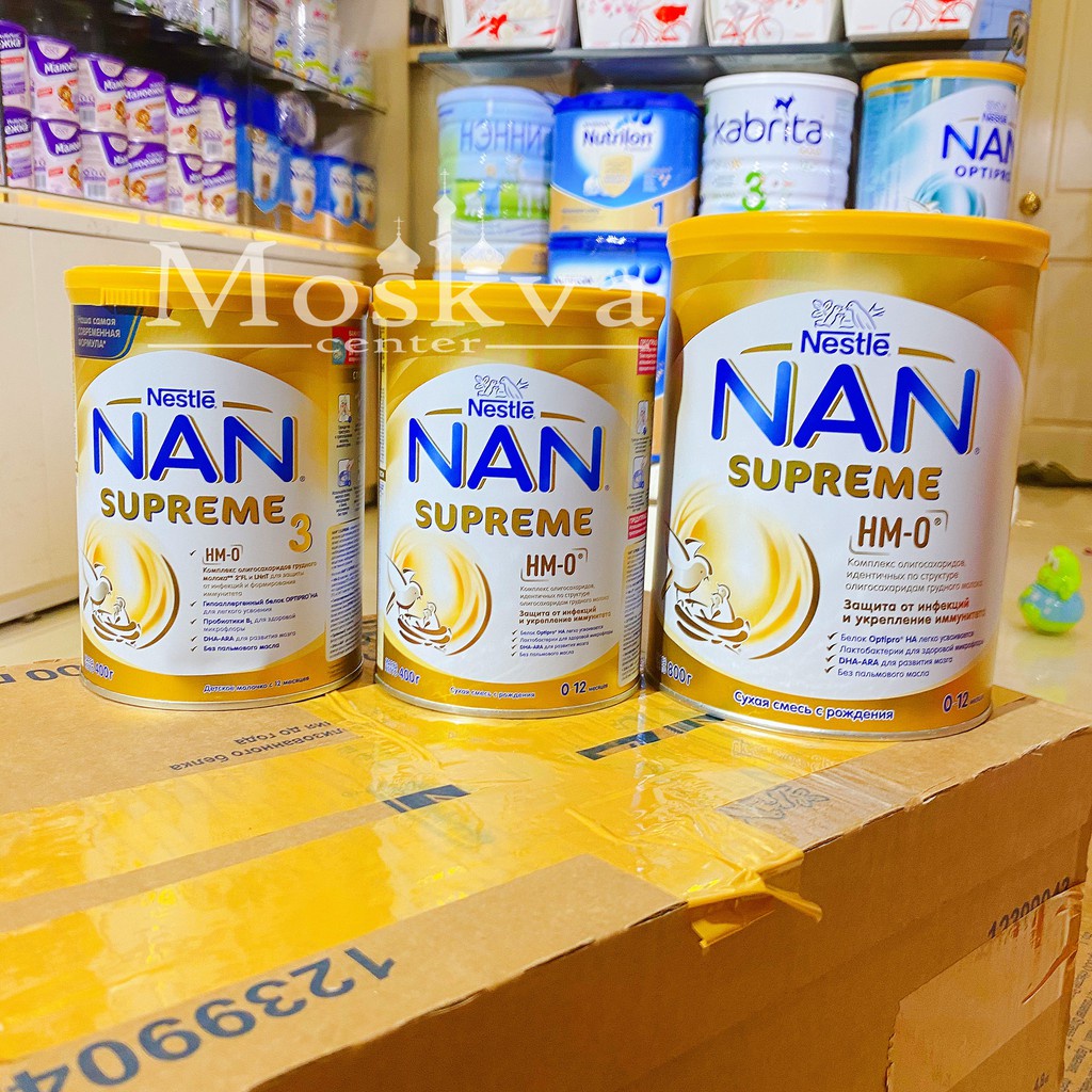 ∏NAN SUPREME 400G - SỮA CHỐNG DỊ ỨNG CHO TRẺ SƠ SINH CỦA NGA
