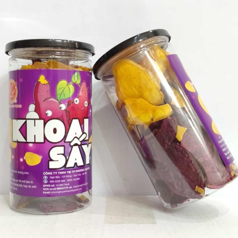 Khoai Sấy - Khoai Lang Sấy180g Thơm Ngon  Giòn Rụm Nguyên  Miếng Đặc Sản Đà Lạt TAHUFOOD