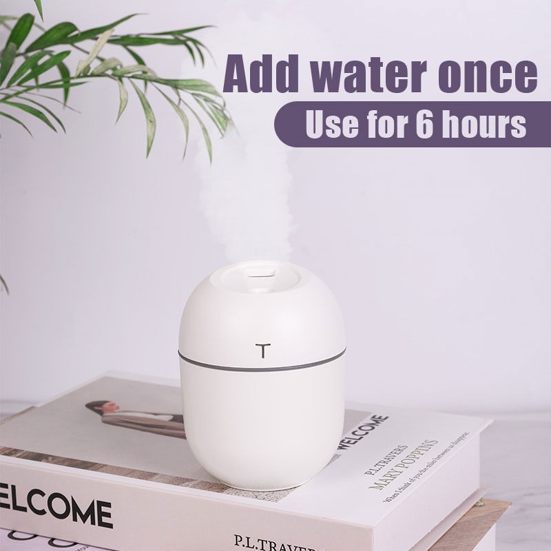 Thiết bị sương làm ẩm không khí, máy khuếch tán tinh dầu tích hợp đèn ngủ LED