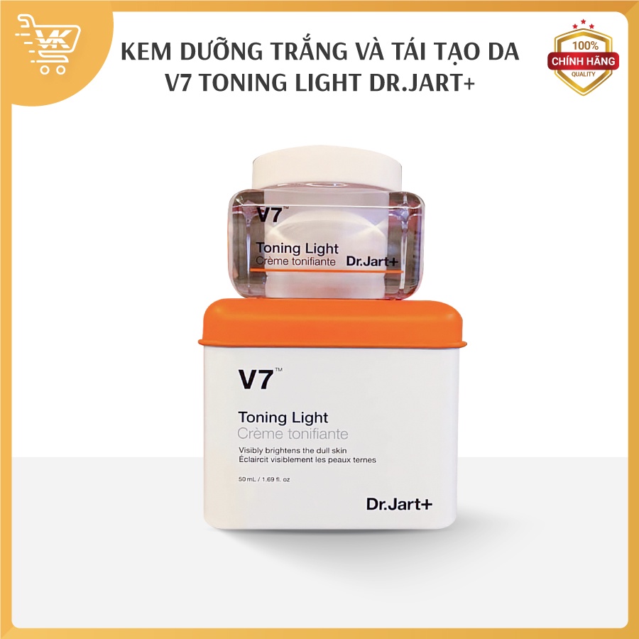 Kem dưỡng trắng và tái tạo da V7 Toning Light Dr.Jart+