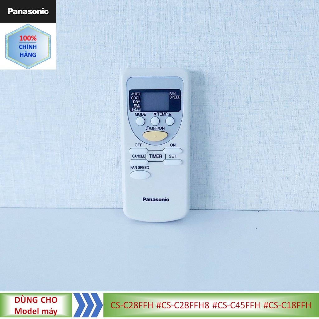 Phụ kiện [Remote chính hãng] Điều khiển điều hòa Panasonic model CS-C28FFH #CS-C28FFH8 #CS-C45FFH #CS-C18FFH