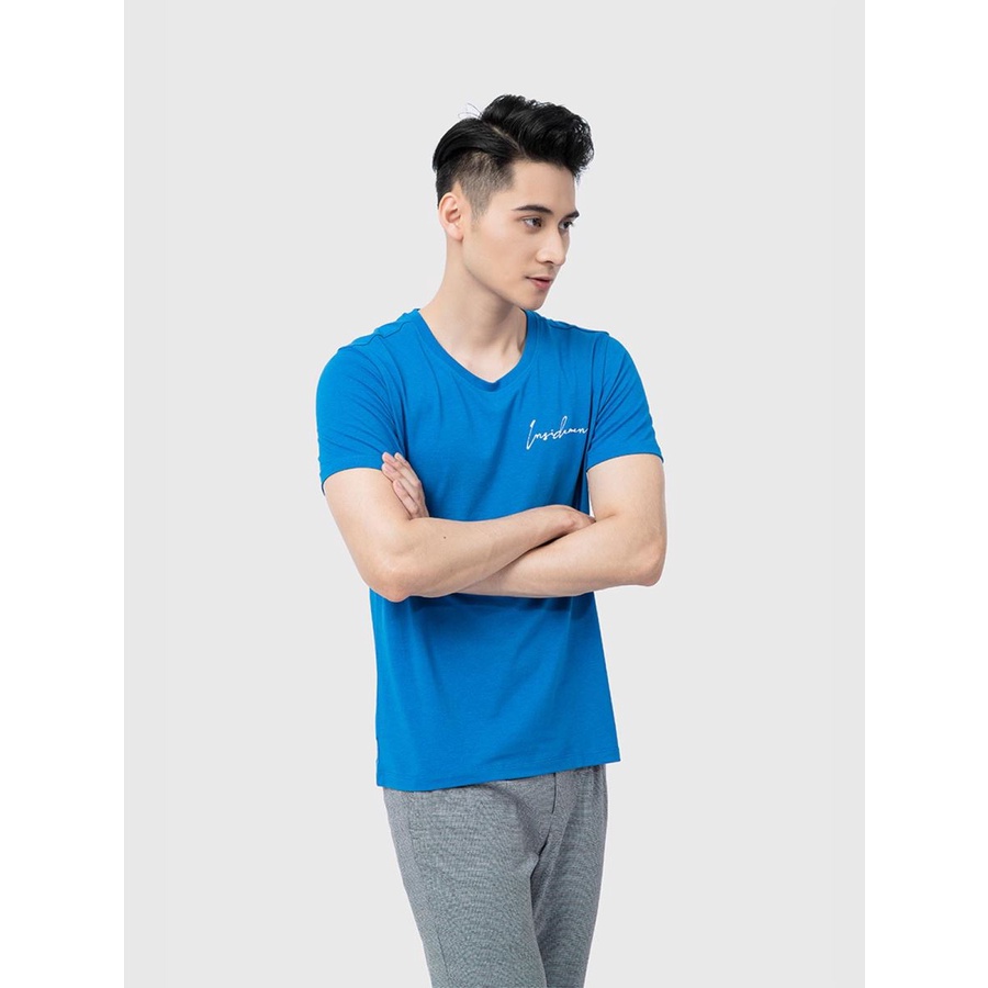 Áo thun nam INSIDEMEN tay ngắn in chữ kí cách điệu, chất vải mềm mại, thoáng mát- ITS007S1