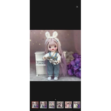 Order - Búp bê khớp 16cm fu xịn full quần áo, phụ kiện