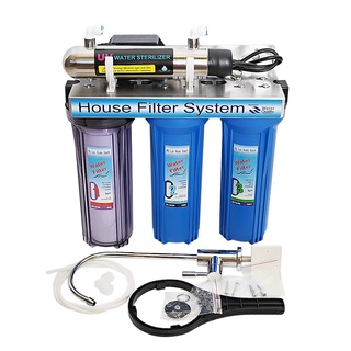 Bộ lọc nước tinh khiết-có đèn uv 11w + vòi lấy nước