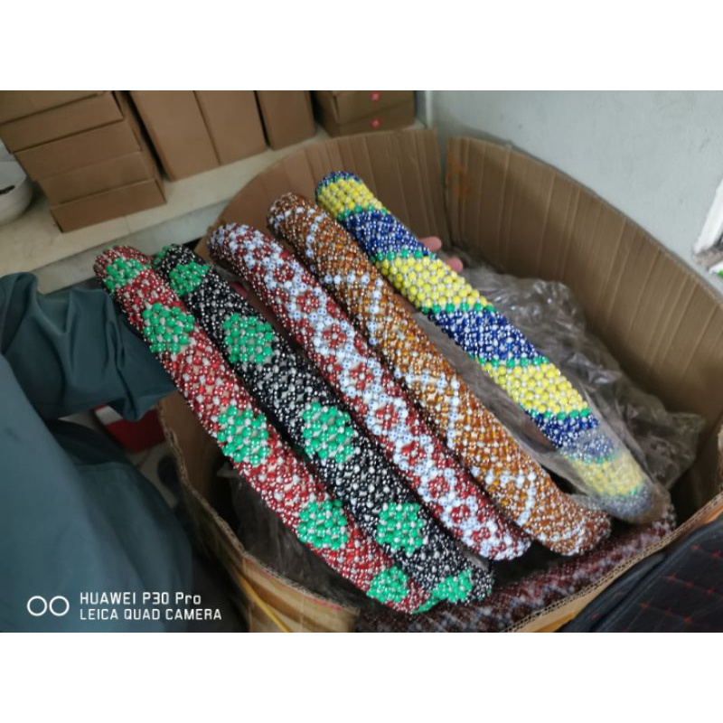 XẢ LỖ - Bọc vô lăng size 49~50cm hạt cườm